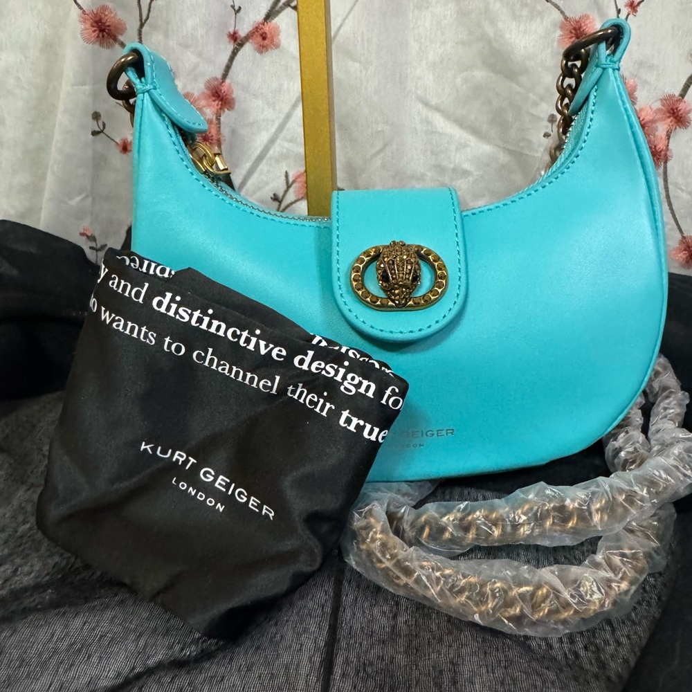 KURT GEIGER Turquoise Shoulder Bag - Picture 13 of 13